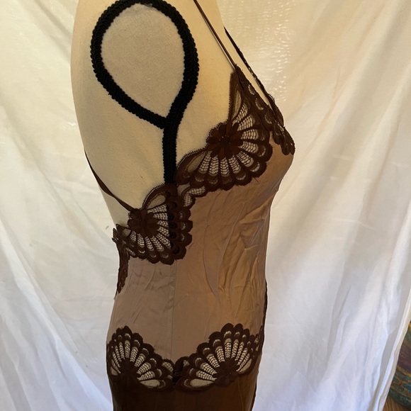 Vintage silk & lace art deco style gown - Picture 11 of 13